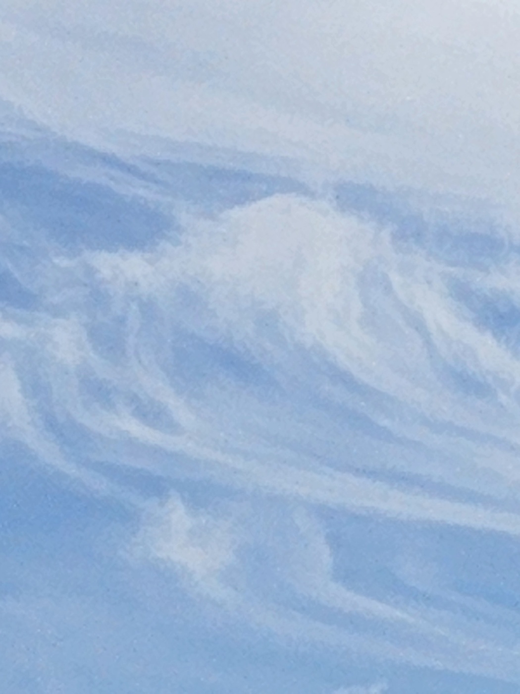 하늘에서 바다 파도의 멋진 모습