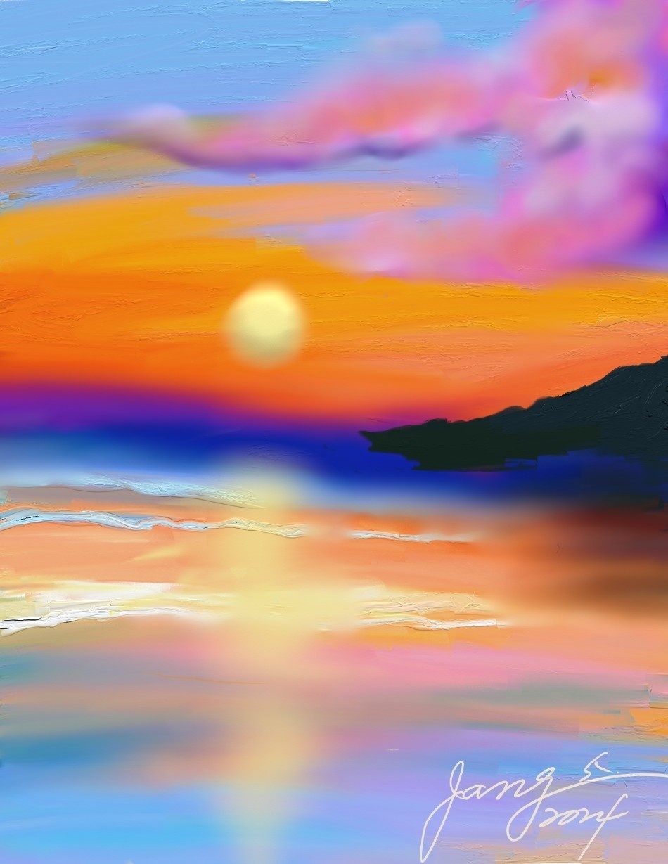 모바일 그림 ,황혼의 발라드