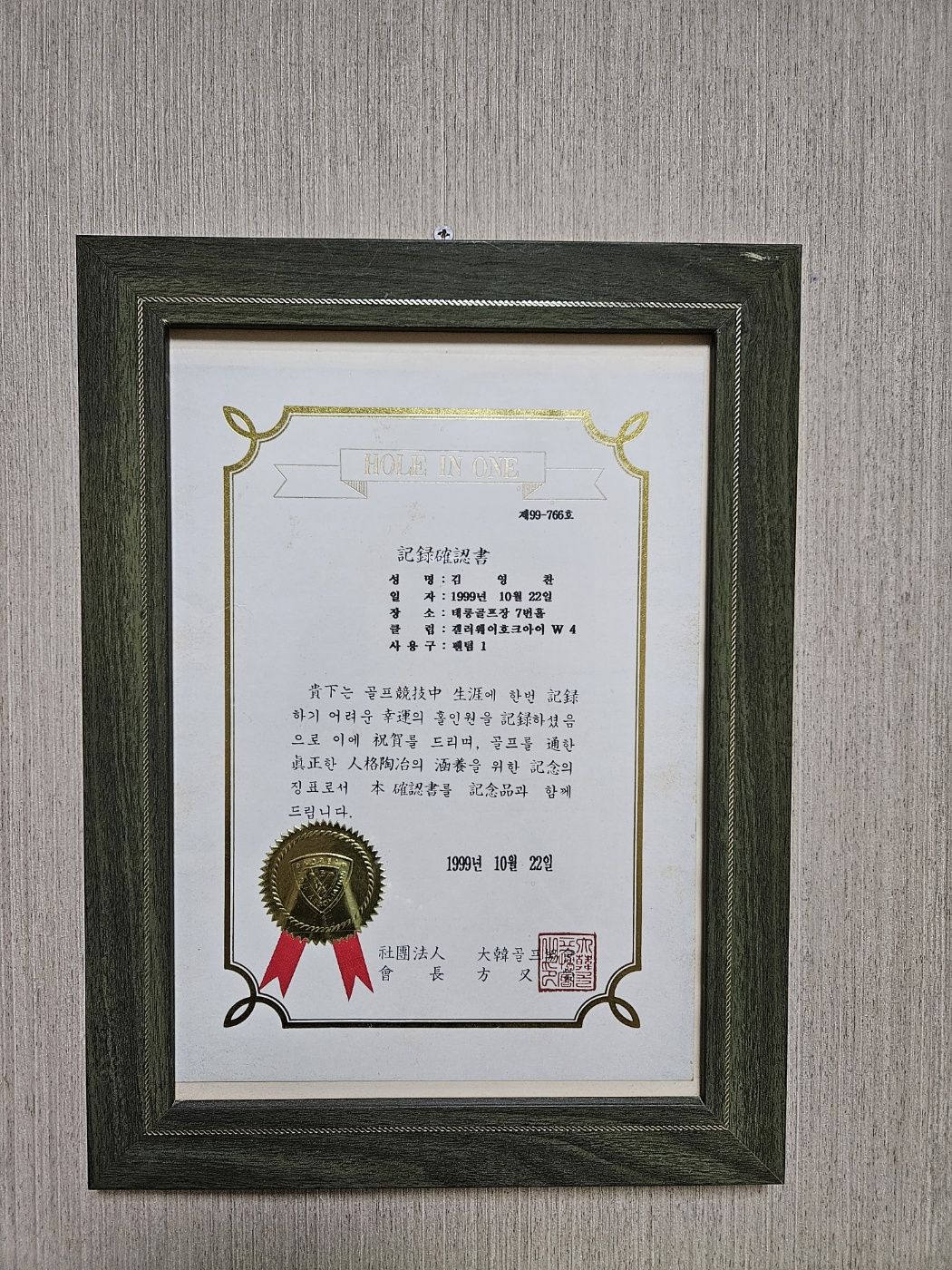 홀인원