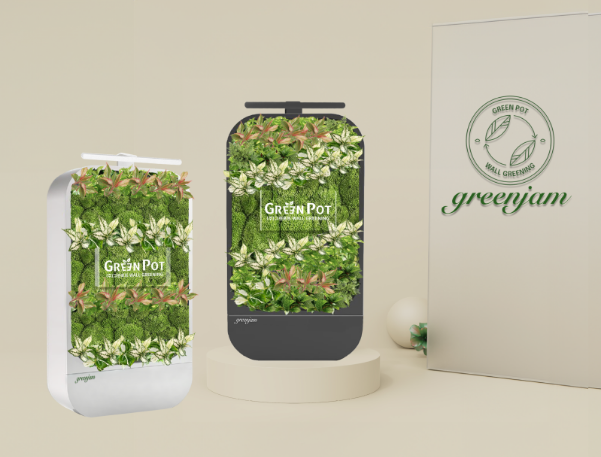이끼와 커피화분을 활용한 식물공기정화 제품 디자인 GREEN JAM -주)그린포트